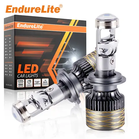 ENdureLite H8/H9/H11 Light Bulbs,  6000K Cool White Light with Cooling Fan, 20000LM  Brighter, CSP Chips LED Light, Pack of 2