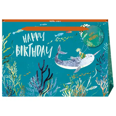 Jack & Lily Narwhal Shopper Gift Bag