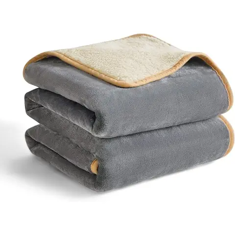 Lesure Wasserdichte Hundedecke, Outdoor Waschbare Hundedecke, Sofaschutz, Sherpa-Fleece, Weiche Katzendecke, für große Hunde, 100 x 120 cm, Grau