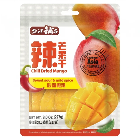 Salt & Spicy Dried Mango Slices 227g by Yanjin Shop