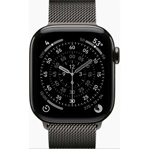 APPLE Watch Series 11 GPS + Cellular 42mm Slate Titanium Case with Slate Milanese Loop