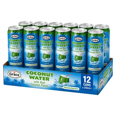 Grace Eau de coco avec pulpe - 12 x 31 cl