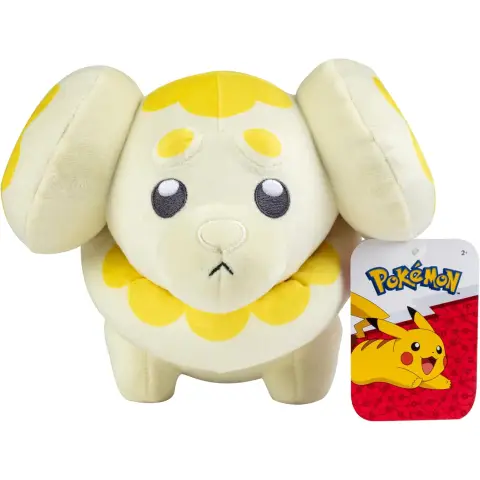 Pokémon 8" Fidough knuffel - officieel gelicentieerd - Scarlet en Violet figuur - authentieke zachte Fee-type hondenknuffel - cadeau voor kinderen, jongens en meisjes - 2+