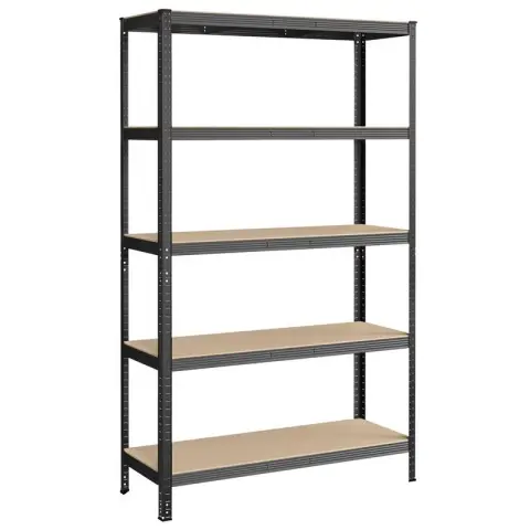 SONGMICS Shelving, 5-Tier, 200x120x60cm, Grey