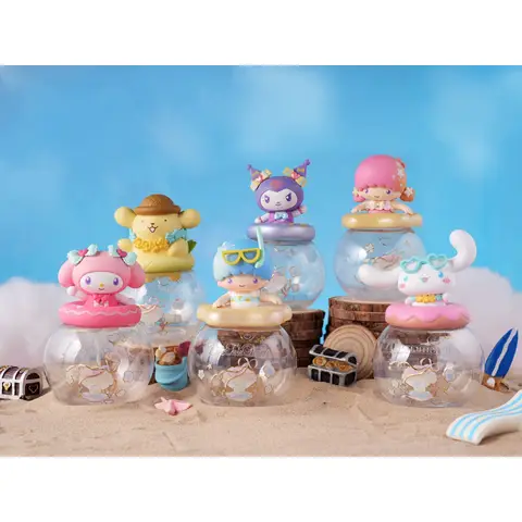 MINISO Sanrio Characters Ocean Pearl Storage Jar Series Blind Box Figure Assortment
