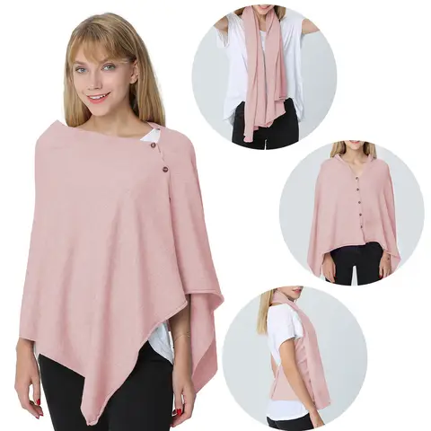 PULI Womens Shawl 44044pinkF