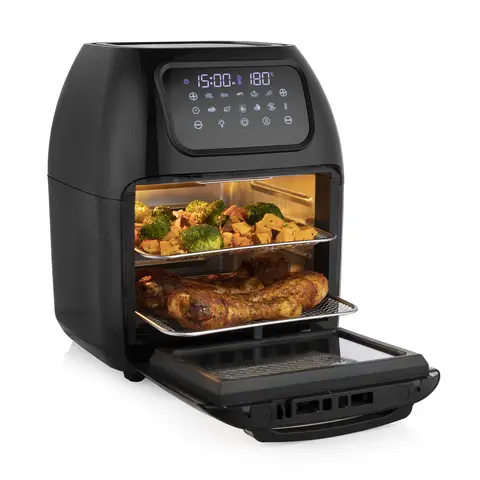 [Summer Deals - After Coupon £59.99 with Free Next-Day Delivery] Tristar Multi Crispy Air Fryer Oven - 10L, 1800W, Touch Screen, 10 Programmes, Dishwasher Safe Parts, Non-Stick Coating, FR-6964