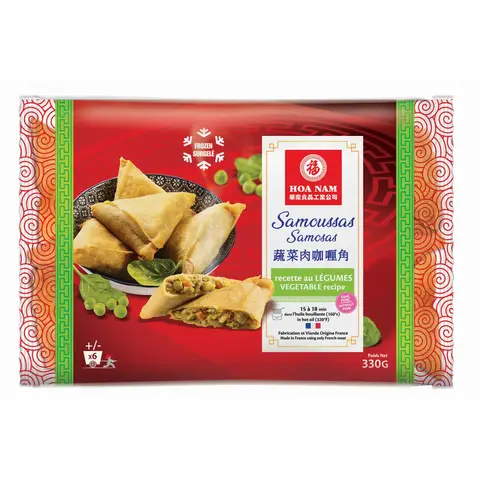 HOA NAM Sachet de 6 samoussas aux légumes surgelés - 330 g
