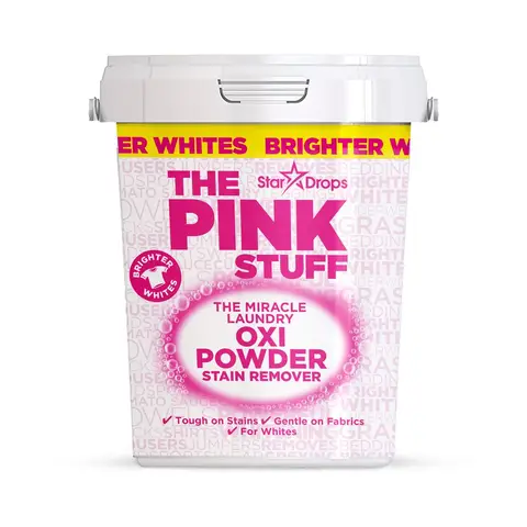 The Pink Stuff Whites The Miracle Laundry Oxi Powder Stain Remover, 1kg