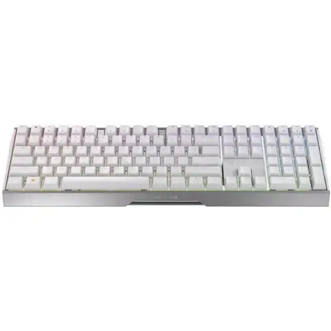 CHERRY MX 3.0S kabellose Gaming-Tastatur, Aluminiumrahmen, MX2A red Switches, Ultra-Fast-Modus mit 1 ms, RGB-Beleuchtung, weiß, deutsche Ausführung