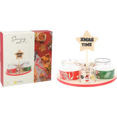 Servierset Weihnachten 6 Stück Christmas/Weihnachten