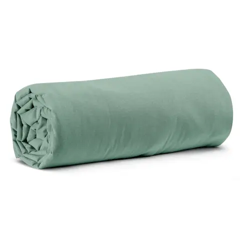VIVARAISE Drap housse Calita vert sauge - 180 x 200 x 30 cm