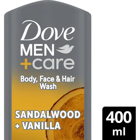 Dove Men+Care Douchegel Sandelhout & Vanille - Verfrissende Bodywash voor Mannen