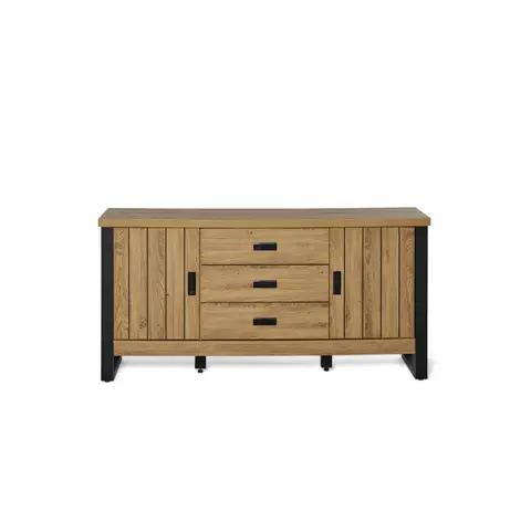 jahnke Sideboard RIVA SB 150 Montana Eiche/Schwarz