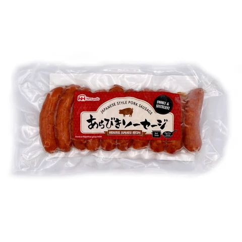 NH FOODS Nipponham Saucisses de Porc Style Japonais - Cuites, Fumées 200g