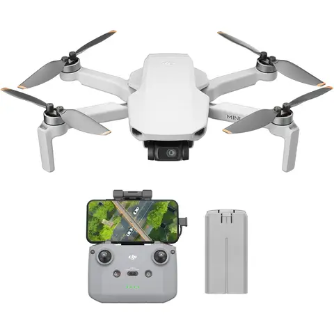 DJI Mini 4K, drone 4K UHD, - 249 g, stabilisation 3 axes, transmission vidéo 10 km, autonomie 31 min - Blanc