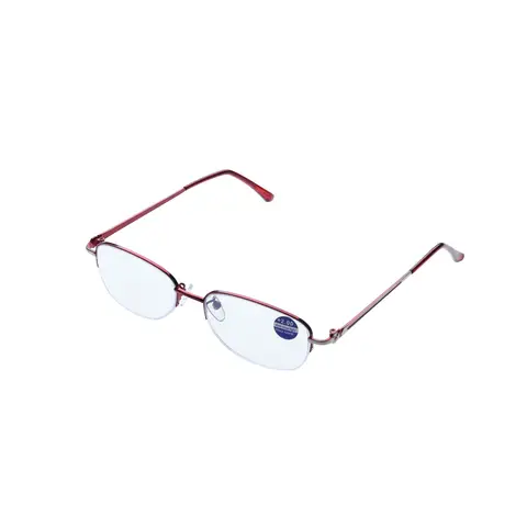 Lunettes de lecture à monture demi-cadre - 400d (rouge)