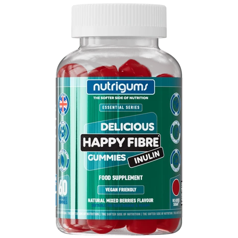 Nutrigums Happy Fibre Inulin Digestive Support Gummies - 60 Gummies