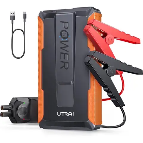 UTRAI 2000A Portable Jump Starter, Jump Starter for 7.5L Gas / 5.5L Diesel, 13200mAh Power Bank with USB Quick Charge 3.0, Car Emergency Power Supply, Winter