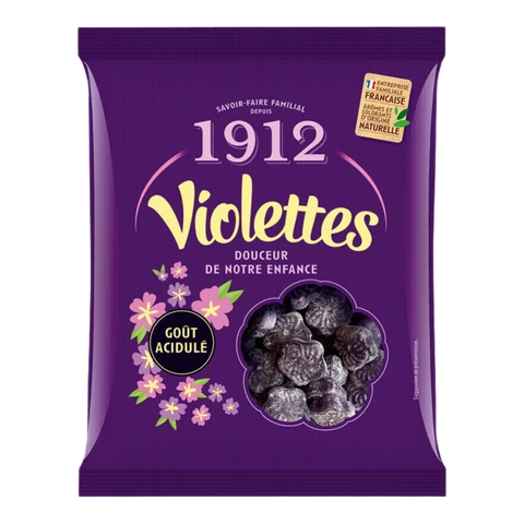 1912 Bonbons violettes classiques le sachet de 200g