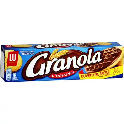 LU Granola Biscuits sablés nappés au chocolat au lait - 200 g