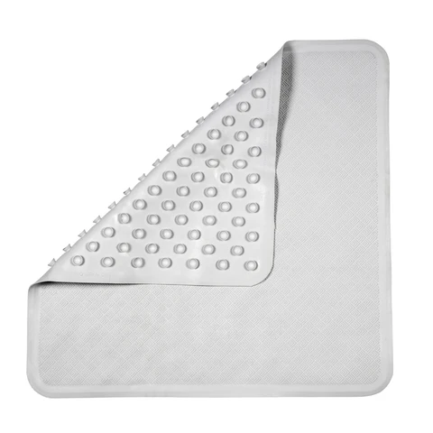 Croydex Bath Mat Rubagrip Square White 53x53cm