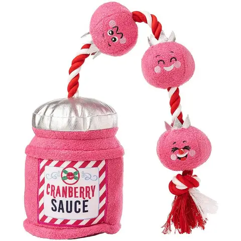 House of Paws Cranberry Sauce Plush Dog Toy