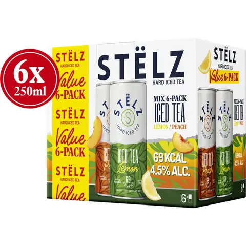 Stëlz Hard Ice Tea 6x250 ml