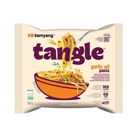 Samyang Nudeln mit Knoblauch-Öl-Sauce zum Anrühren, 100 g