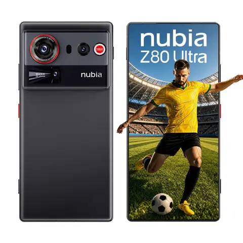 [Erhalten Sie 20 Gutscheine, Gesamt 649] nubia Z80 Ultra 5G Entsperrtes Android-Handy, Snapdragon 8 Gen 5, 50 MP KI-Triple-Kamera, 80 W Kabelloses Laden, 6,8" 144 Hz AMOLED Vollbildschirm, Gaming-Smartphone (Schwarz, 16 GB + 512 GB) Dual-SIM, NFC