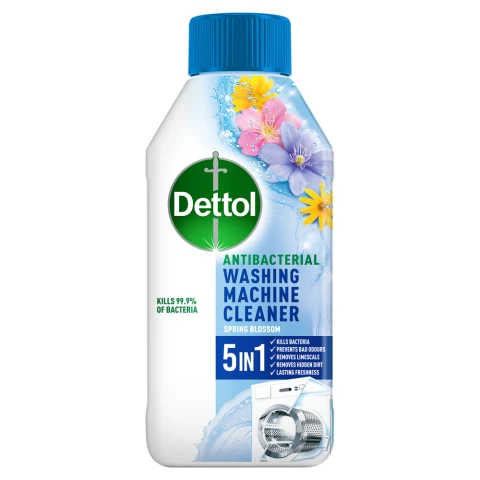 Dettol 5 in 1 Spring Blossom Antibacterial Washing Machine Cleaner 250ml