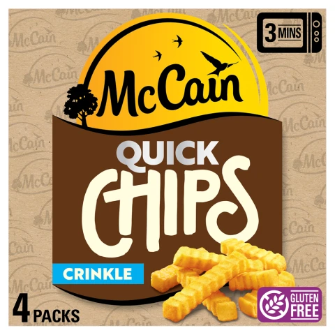 McCain Crinkle Cut Micro Chips 4x100g