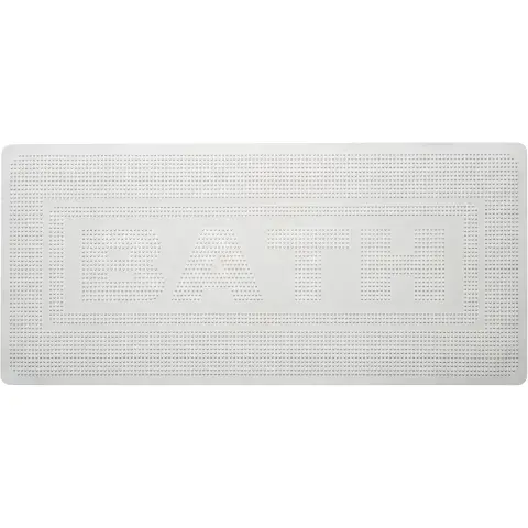 Croydex Bath Mat Rubber Chequer Cream 53x53cm