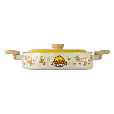 COOKER KING x B.DUCK Pan  Non-Stick Pan Induction Gas Stove Applicable  Grill Steak Pancake Frying Pan 28cm
