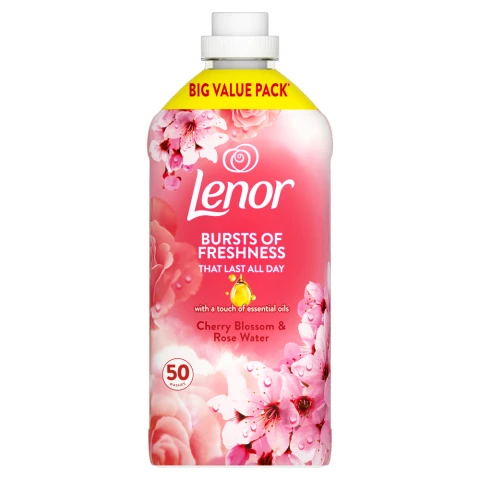 Lenor Fabric Conditioner 50  Washes, Cherry Blossom & Rose Water