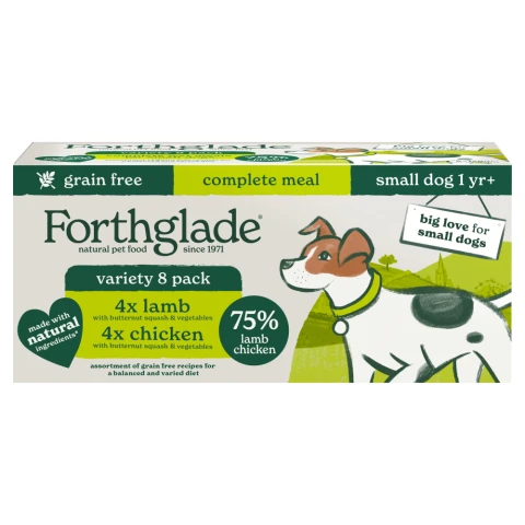 Forthglade Lamb & Chicken Complete Meal for Small Dogs Adult 1 Yr+ 8 x 150g