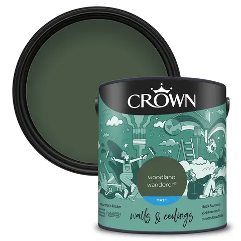 Crown Matt Emulsion Woodland Wand 2.5L