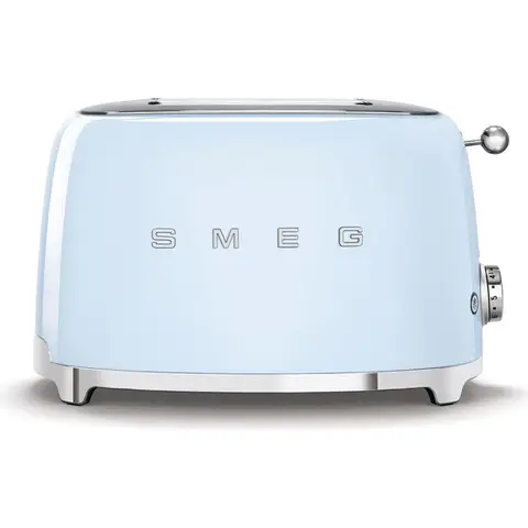 SMEG kompakter Toaster TSF01PBEU, Pastellblau, 2 Scheiben