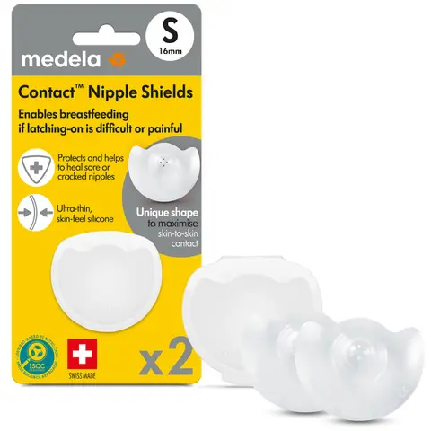 Medela Contact Nipple 2 Shields Size Small 1 Case