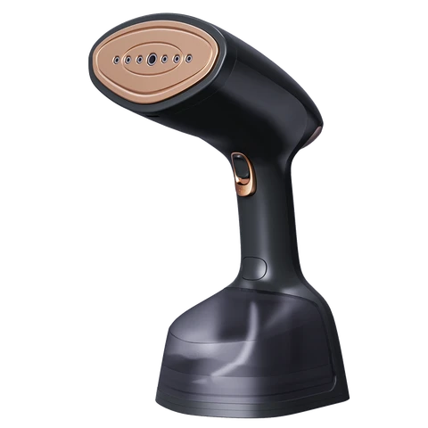 AUCMA Défroisseur vapeur à main 1800 W avec réservoir d'eau 260 ml et brosse à poils - Noir