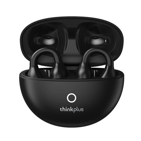 Lenovo ThinkPlus LP25 Schwarzes Bluetooth-Headset mit Ohrclip und verlängerter Akkulaufzeit