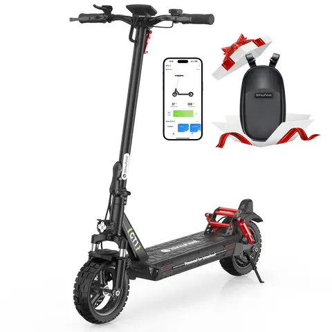 Isinwheel GT1 adult E-scooter, 800W motor, 48V10AH, folding Escooter, 10-inch tires, off-road Electric scooter