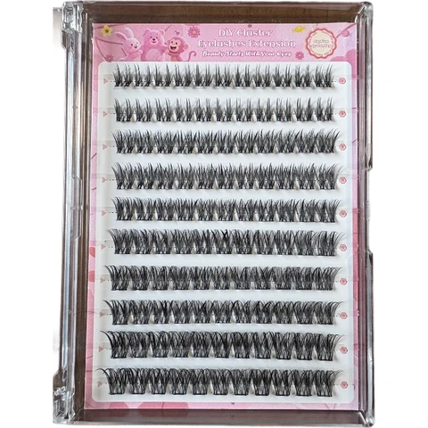 MeoMagic 10rows-120pcs Classic Eyelash Extensions(Requires Glue)-F66