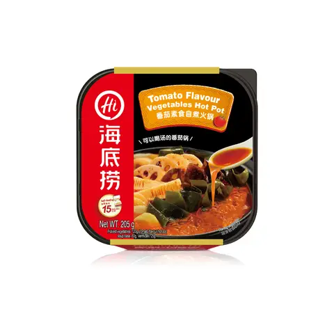 Haidilao Tomato Flavor Vegetarian Self-Heating Hot Pot， 205g