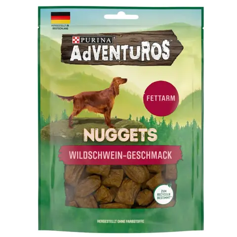 PURINA AdVENTUROS Nuggets Wildschweingeschmack 90 g