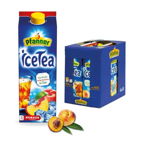 Pfanner Eistee Pfirsich 6x2L