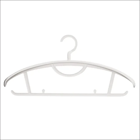 SNSP 10pcs Plastic Clothes Hanger Wide Shoulder, No Marks, Thickened, Non slip, Non bulging 2 Colors Super Deals