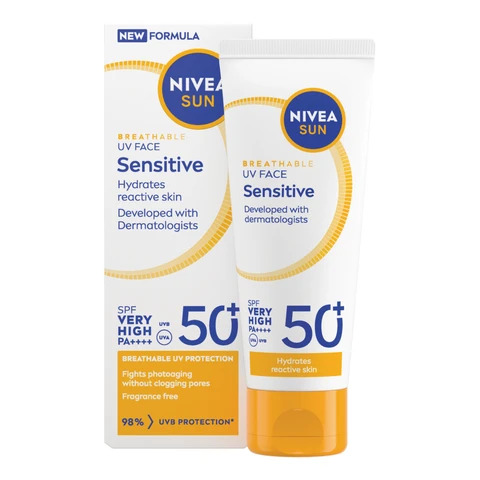 NIVEA Sun Face Cream UV Sensitive SPF50+ 40ml