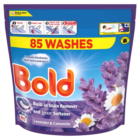 Bold PODS Washing Liquid Capsules 85 Washes, Lavender and Camomile