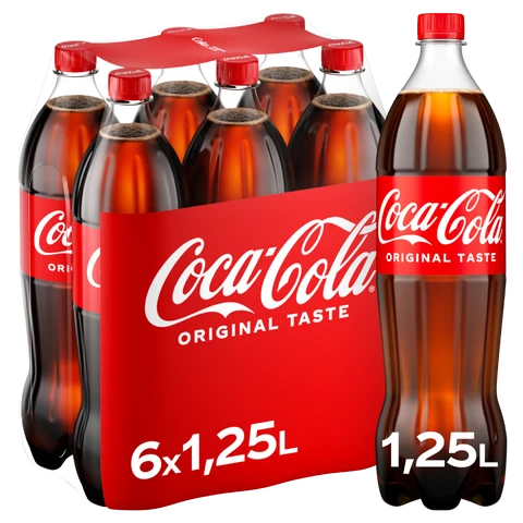 Coca-Cola Originalgeschmack 6 x 1,25L